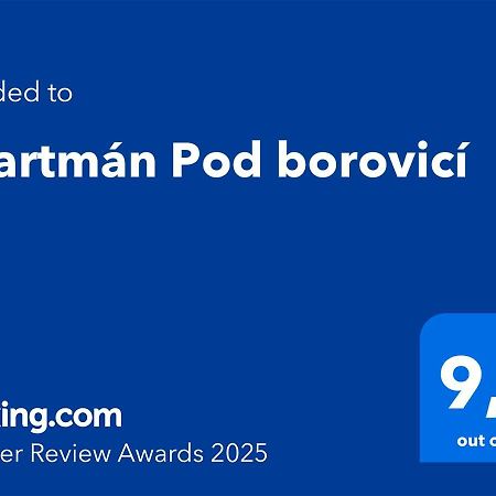 Apartman Pod Borovici Kovalovice Exteriör bild